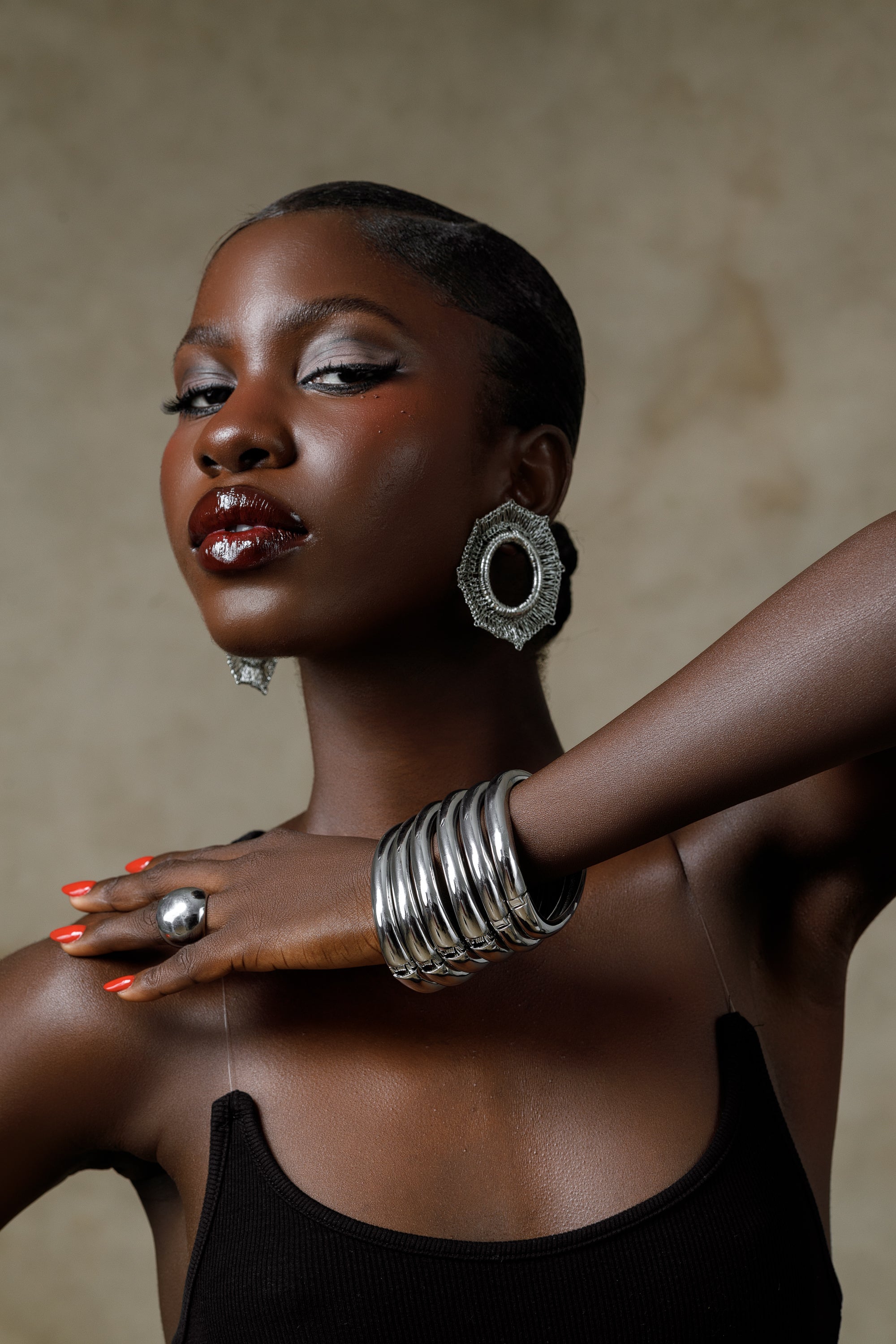 Alizha Earrings - Silver